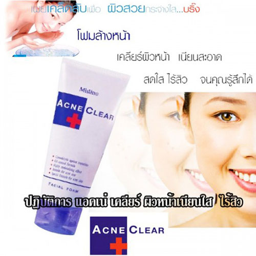 Sữa Rửa Mặt Trị Mụn Mistine Acne Clear Facial Foam Thái Lan Sửa Rửa Mặt-1