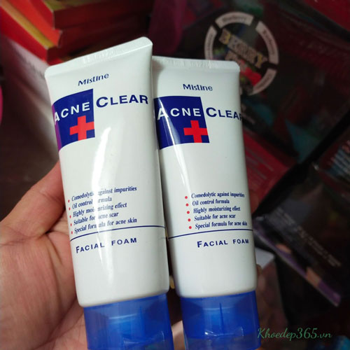 Sữa Rửa Mặt Trị Mụn Mistine Acne Clear Facial Foam Thái Lan Sửa Rửa Mặt-1