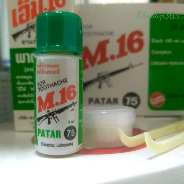 Thuốc Trị Đau Nhức Răng M16 Patar 75 Thái Lan Kem đánh răng - chăm sóc răng-1