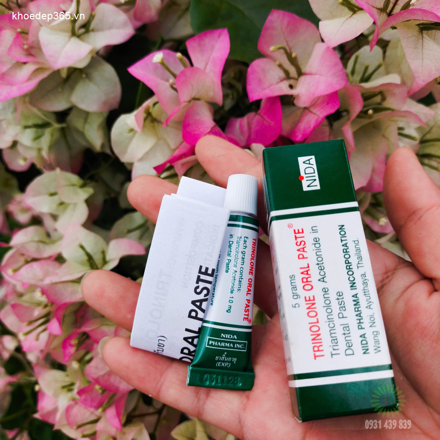 Thuốc Trị Nhiệt Miệng Trinolone Oral Paste Thái Lan Dầu Thảo Dược-4
