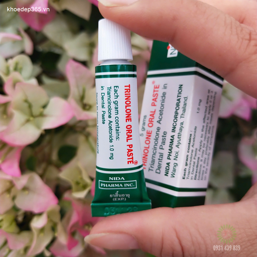 Thuốc Trị Nhiệt Miệng Trinolone Oral Paste Thái Lan Dầu Thảo Dược-1