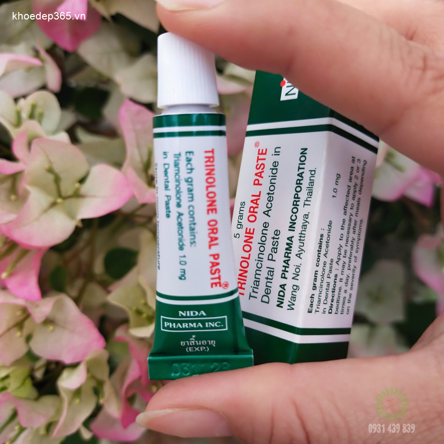 Thuốc Trị Nhiệt Miệng Trinolone Oral Paste Thái Lan Dầu Thảo Dược-3