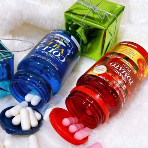 Viên Uống Trắng Da Chắc Móng Khỏe Tóc Min&Min Colla Vit E Plus Thái Lan Kem Dưỡng Toàn Thân-1