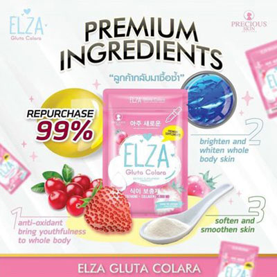 Viên Uống Trắng Da Mờ Nám Elza Gluta Colara Thái Lan Kem Dưỡng Toàn Thân-1