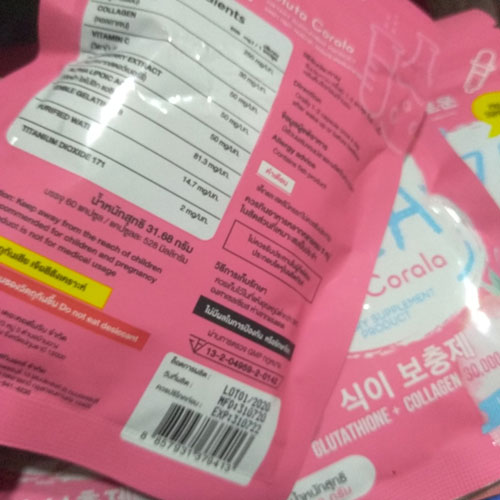Viên Uống Trắng Da Mờ Nám Elza Gluta Colara Thái Lan Kem Dưỡng Toàn Thân-1
