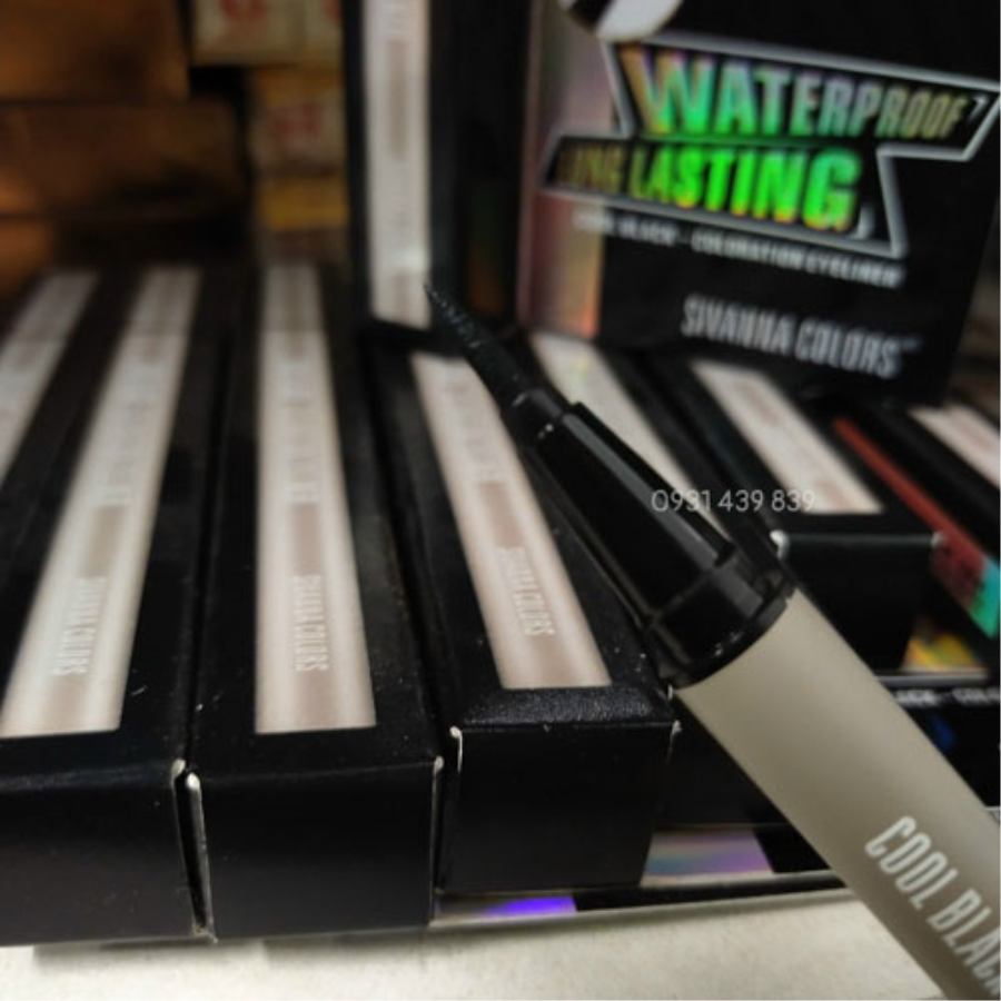 Bút Kẻ mắt nước Cool Black Coloration Eyeliner Sivanna Colors Thái Lan-2