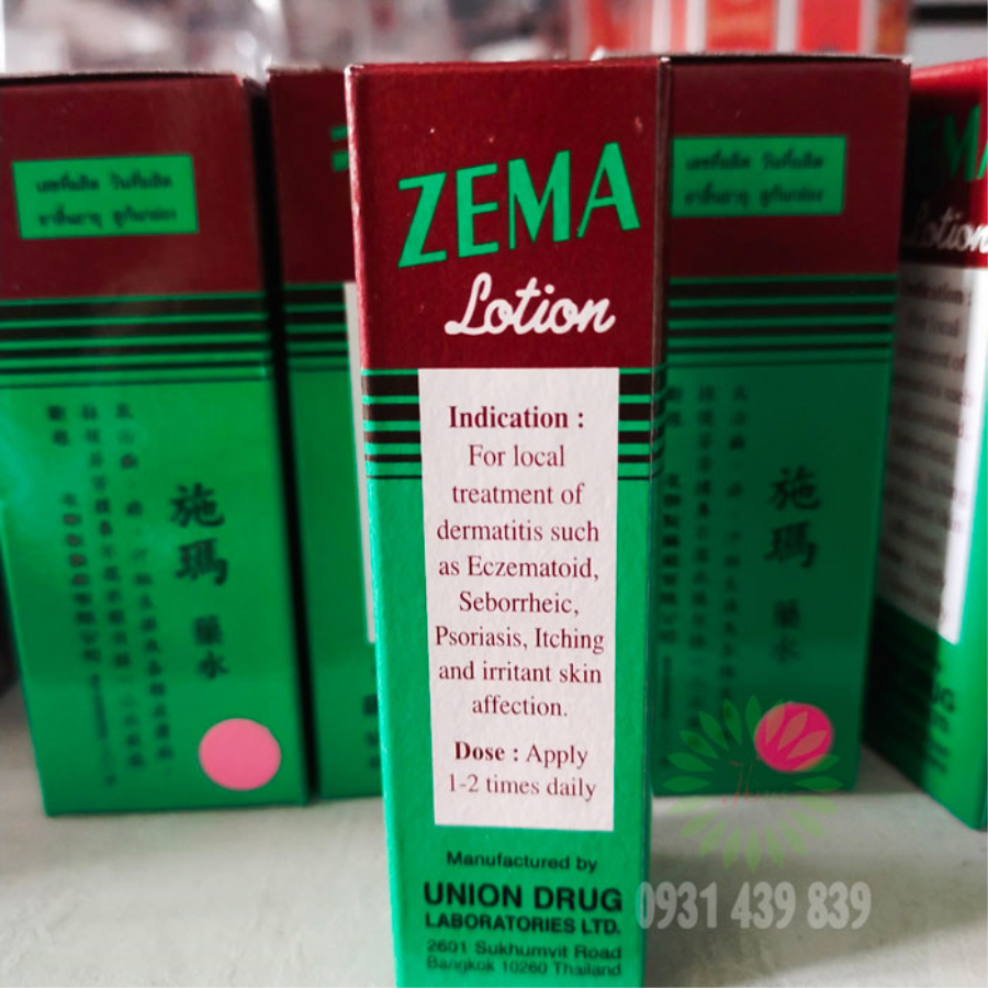 Đặc Trị Ngứa da Chàm Vảy nến Hắc lào Lang ben Zema Lotion Thái Lan-1