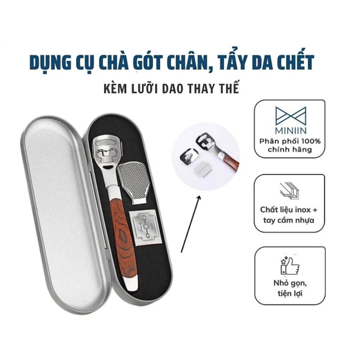 Dụng Cụ Chà Gót chân, Vết Chai Sần Inox Cao Câp-3