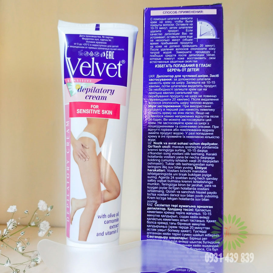 Kem Tẩy Lông Velvet Nga 100ml-3