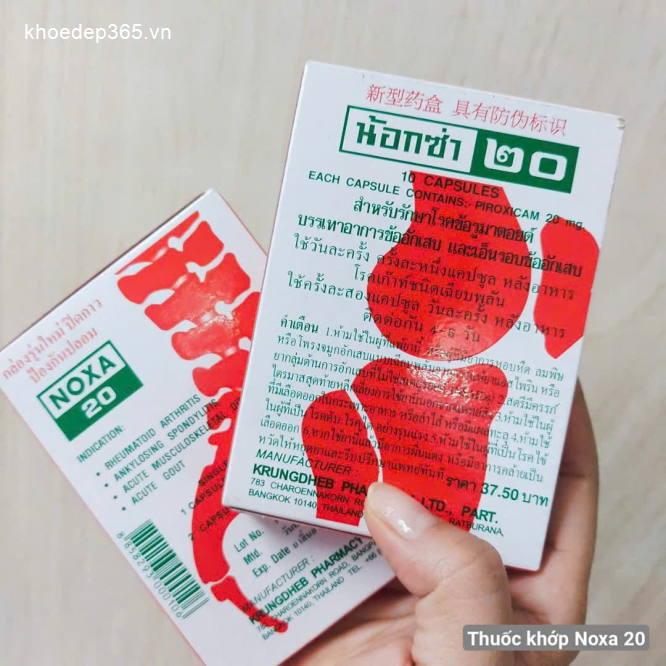 Thuốc Trị Xương Khớp Noxa 20 Thái Lan(Vỉ 10 viên)-1